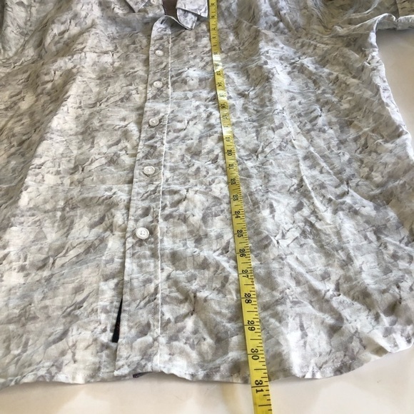 Robert Graham Marbella Short Sleeve Linen Blend Button-Up Shirt NWOT Plus Sz 3XL - Picture 15 of 16